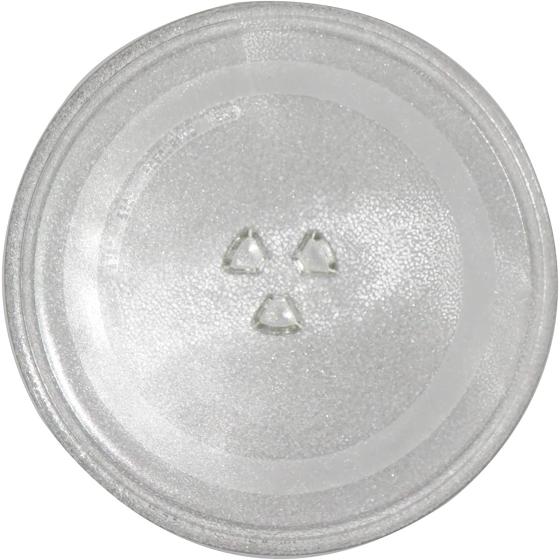 Microwave Replacement Glass Tray,12.5 in(31.5cm) Diameter Thickened Heat Resistant Microwave Glass Plate Turntable Tray Accessories Y-Bottom General,Durable Glass Dish for Microwave Oven