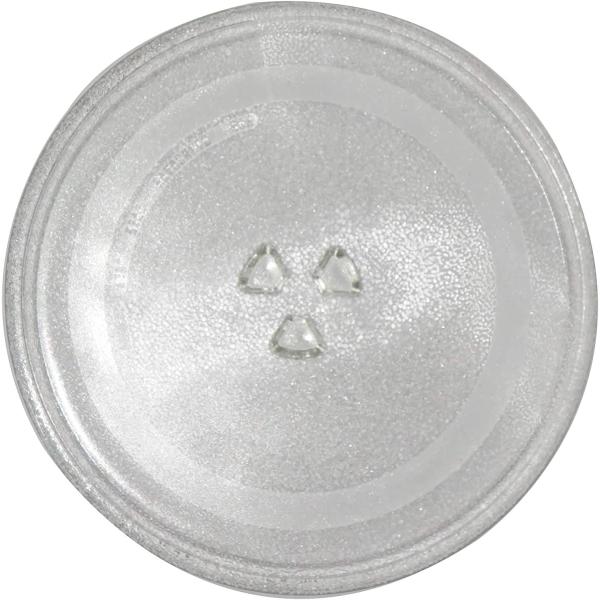 Microwave Replacement Glass Tray,12.5 in(31.5cm) Diameter Thickened Heat Resistant Microwave Glass Plate Turntable Tray Accessories Y-Bottom General,Durable Glass Dish for Microwave Oven
