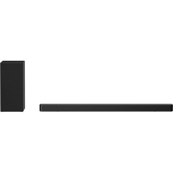 LG SN6Y Sound Bar w/Subwoofer, 3.1ch, 420W Power, High ResolutionAudio, DTS Virtual:X, AI Sound Pro, Bluetooth, Black