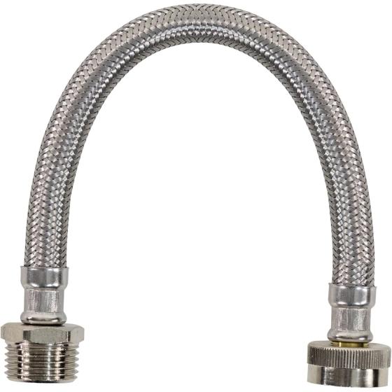 Certified Appliance Accessories WI12SSFM Braided Stainless Steel Water-Inlet Hose, 1ft
