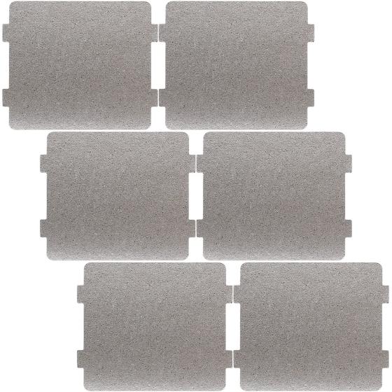 6 PCS Waveguide Cover Magnetron Cover for Microwave Oven Repairing Replacement Parts Accessories (108 mm x 99 mm)