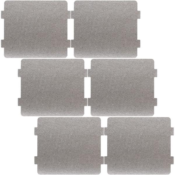 6 PCS Waveguide Cover Magnetron Cover for Microwave Oven Repairing Replacement Parts Accessories (108 mm x 99 mm)