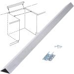Slide In Range Rear Filler Kit W10113901A, Universal Triangle Gap Filler and Cover Strip Between Stove Range and Wall For Whirlpool and Most Brand, Durable Aluminum, 30" Long