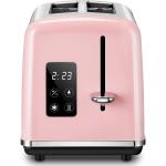 Pink Toaster, REDMOND Toaster 2 Slice with LED Touch Screen and Digital Countdown Timer, Stainless Steel Toaster with Extra Wide Slot and Cancel Defrost Reheat Function, 6 Shade Settings