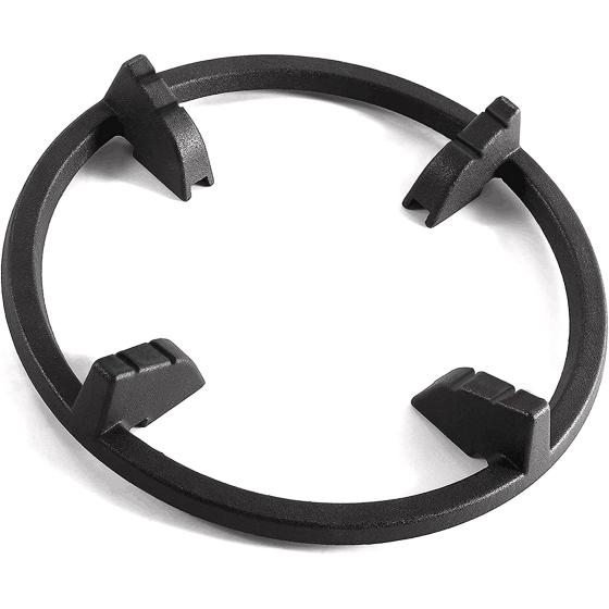 MCAMPAS Cast Iron Wok Support Ring, Universal Non-Slip Cast Iron Wok Rack Suitable for kitchen Samsung, GE, Frigidaire, Whirlpool, KitchenAid Etc, Gas Stove Rack Accessories.9.37 Inch