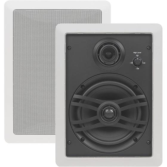 Yamaha NS-IW470 3-Way In-Wall Speaker For Custom Install (White, Pair)