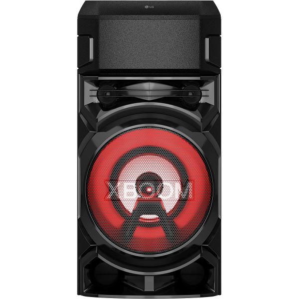 LG XBOOM RN5 Bluetooth Audio System, Booming Bass, LED Party Lighting, Karaoke with Voice Filters, XBOOM App Controlled, Bluetooth, Dual USB, Mic Input