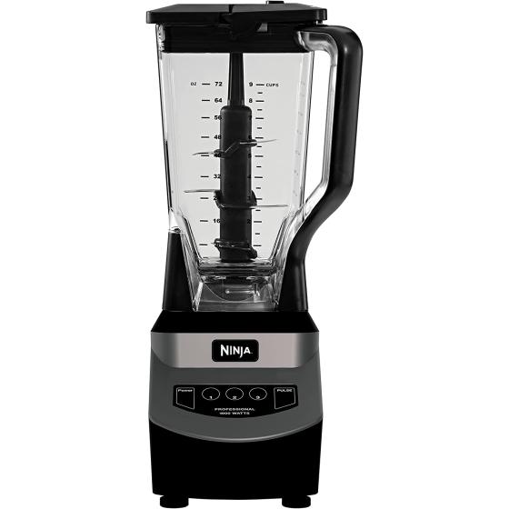 Ninja NJ601AMZ Professional Blender with 1000-Watt Motor & 72 oz Dishwasher-Safe Total Crushing Pitcher for Smoothies, Shakes & Frozen Drinks, Black