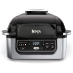 Ninja AG301 Foodi 5-in-1 Indoor Grill with Air Fry, Roast, Bake & Dehydrate, Black/Silver