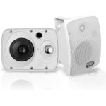 Outdoor Waterproof Wireless Bluetooth Speaker - 6.5 in 800 Watt Pair 2-way Weatherproof Wall/Ceiling Mounted Dual Speakers w/Heavy Duty Grill,Universal Mount,Patio,Indoor Use-Pyle PDWR64BTW,White