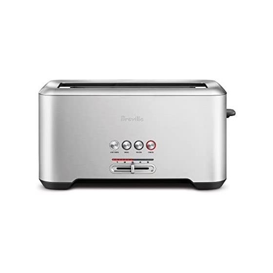 Breville Bit More 4-Slice Toaster, Brushed Stainless Steel, BTA730XL