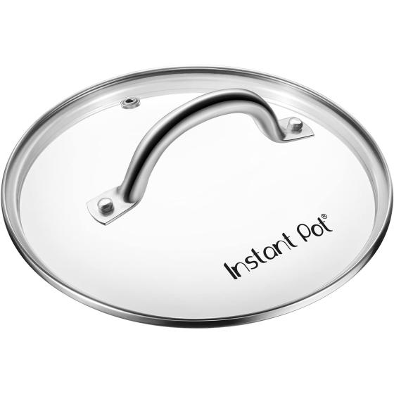 Instant Pot Tempered Glass Lid, Stainless Steel Rim, for 5 Qt/L or 6 Qt/L Models