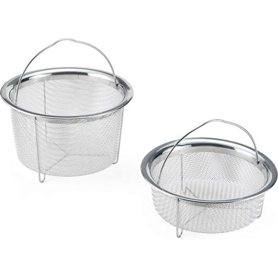 Instant Pot Official Mesh Steamer Basket, Set of 2, Stainless Steel