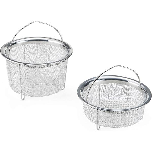 Instant Pot Official Mesh Steamer Basket, Set of 2, Stainless Steel