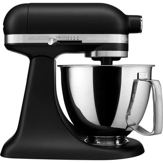 Kitchenaid Artisan Mini Plus 3.5-Qt. Tilt-Head Stand Mixer with Flex Edge Beater, Black Matte
