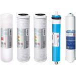 APEC Water Systems FILTER-MAX90 US Made 90 GPD Complete Replacement Set for Ultimate Series Reverse Osmosis Water Filter (Standard 1/4" Output System), 5 Piece, White