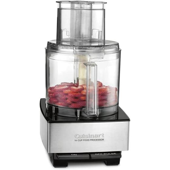 Cuisinart 14 Cup Food Processor, Includes Stainless Steel Standard Slicing Disc (4mm), Medium Shredding Disc, & Stainless Steel Chopping/Mixing Blade, DFP-14BCNY