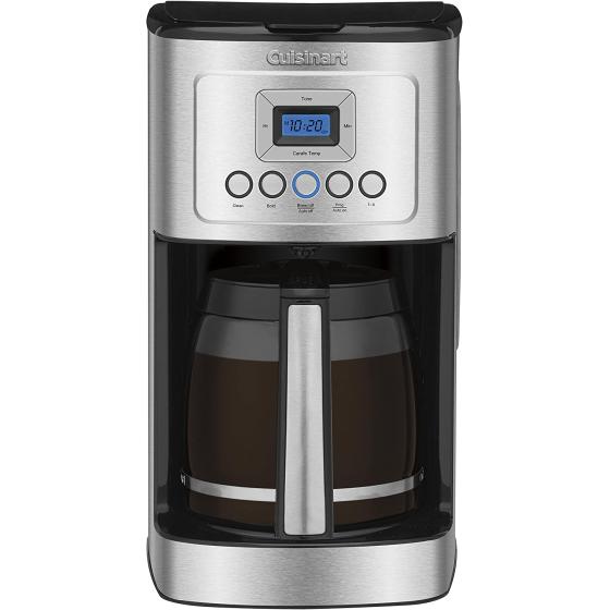 Coffee Maker by Cuisinart, 14-Cup Glass Carafe, Fully Automatic for Brew Strength Control & 1-4 Cup Setting, Stainless Steel, DCC-3200P1