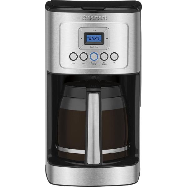 Coffee Maker by Cuisinart, 14-Cup Glass Carafe, Fully Automatic for Brew Strength Control & 1-4 Cup Setting, Stainless Steel, DCC-3200P1