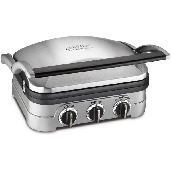 Panini Press by Cuisinart, Stainless Steel Griddler, Sandwich Maker & More, 5-IN-1, GR-4NP1