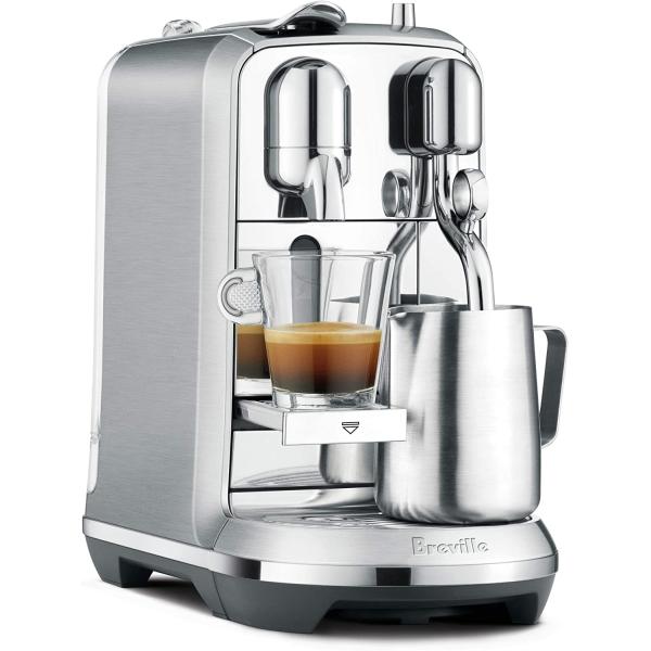 Breville Nespresso Nespresso Creatista Plus Coffee Espresso Machine, Brushed Stainless Steel BNE800BSSUSC