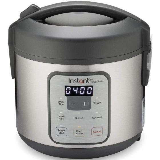 Instant Pot Zest 8 Cup One Touch Rice Cooker, Steamer, Cooks Rice, Grains, Quinoa and Oatmeal, No Pressure Cooking Functionality