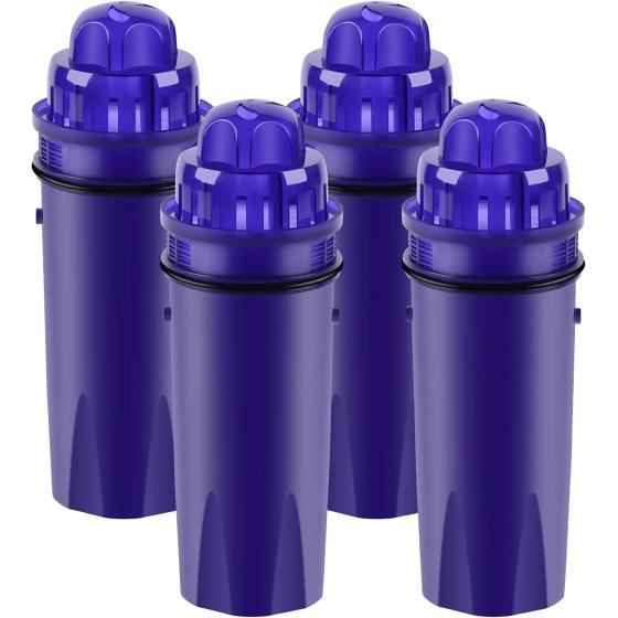 ICEPURE Pitcher Water Filter Replacement for PUR CRF950Z, CRF-950Z, PPF900Z, PPF951K, PPT700W, CR-1100C, CR1100CV, DS-1800Z, PPT711W, PPT711B, PPT111W and More PUR Pitcher and Dispensers System, 4PACK