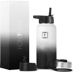 IRON °FLASK Sports Water Bottle - 32 Oz, 3 Lids (Straw Lid), Leak Proof, Vacuum Insulated Stainless Steel, Double Walled, Thermo Mug, Metal Canteen