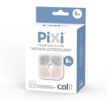 Catit PIXI Cat Drinking Fountain Filter, Replacement Triple Action Water Filter, 6-Pack, White