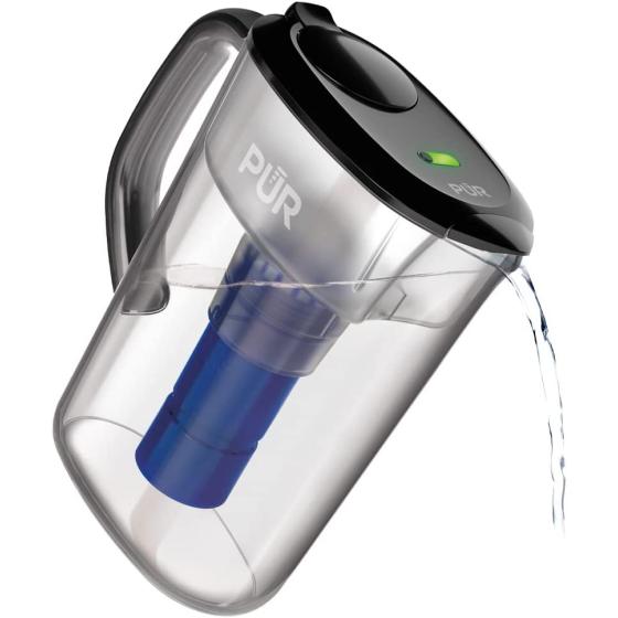 PUR PPT711B Ultimate Filtration Water Filter Pitcher, 7 Cup (Black)