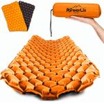 POWERLIX Sleeping Pad – Ultralight Inflatable Sleeping Mat, Ultimate for Camping, Backpacking, Hiking – Airpad, Inflating Bag, Carry Bag, Repair Kit – Compact & Lightweight Air Mattress