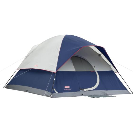 Coleman Elite Sundome? 6-Person Tent,Blue,144" L x 120" W x 72" H