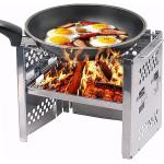 Unigear Wood Burning Camp Stoves Picnic BBQ Cooker/Potable Folding Stainless Steel Backpacking Stove