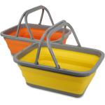Tiawudi 2 Pack Collapsible Sink with 2.25 Gal / 8.5L Each Wash Basin for Washing Dishes, Camping, Hiking and Home