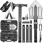Camping Shovel Axe Outdoor Survival Shovel Set with High Carbon Steel Camping Gear for Men Outdoor Caming Hiking Backpacking Emergency