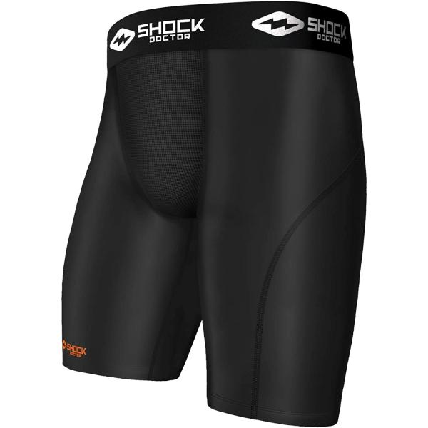 Shock Doctor Compression Shorts with Cup Pocket. Supporter Underwear (Cup NOT included). Baseball, Hockey. Youth & Adult