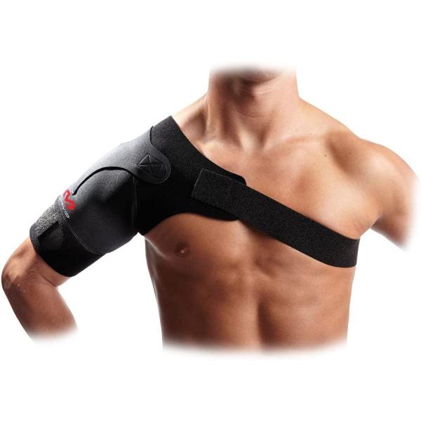 McDavid Shoulder Support Brace. Rotator Cuff Brace for Pain Relief, Rehab. Thermal Compression Therapy Sleeve, Wrap. Adjustable Strap, Sling. For Arthritis, Bursitis, Tendonitis, Arm, AC Joint Injury, Clavicle, Dislocated.