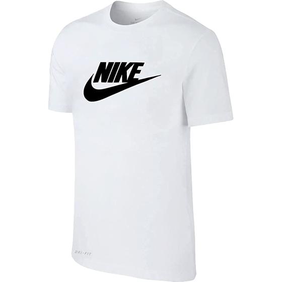 Nike 耐克 男式 Swoosh Air 金属图案 T 恤, White/Blue/Red