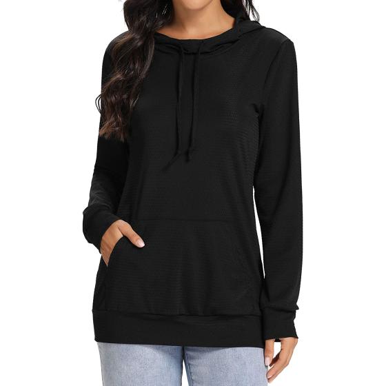 Hibelle Women's Pullover Sports Hoodies Workout Running Plain/Tie Dye Sweatshirts with Pockets