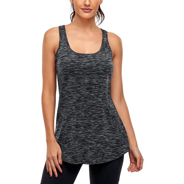 Cestyle Womens Tank Tops with Built in Bras Racerback Yoga Workout Sports Activewear