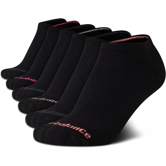 New Balance Women’s Athletic Socks – Cushion Low Cut Ankle Socks (6 Pack)