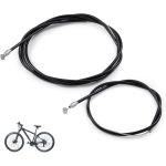 Deapher 1 Pair Bike Brake Cable, Front and Rear Brake Cable for Mountain Bike, Bike Brake Wire Set for Road Bike and Common Bike (BLACK1)