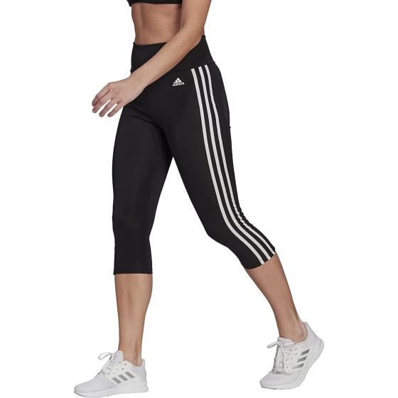 adidas Women's Designed 2 Move High-Rise 3-Stripes 3/4 Sport Tights