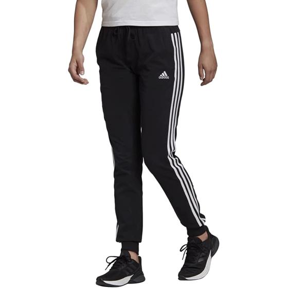 adidas Women's Essentials Single Jersey 3-Stripes Pants