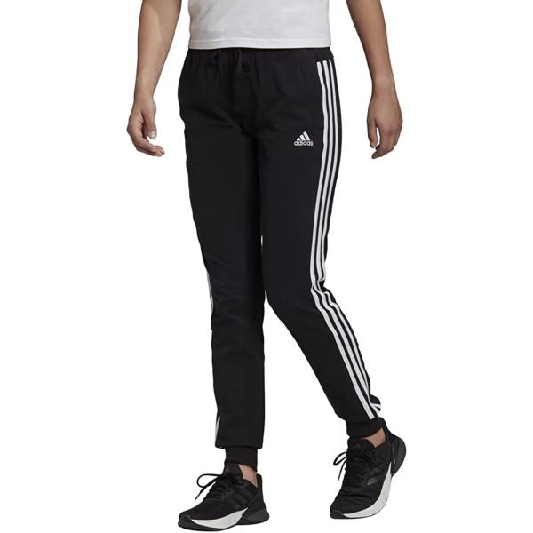 adidas Women's Essentials Single Jersey 3-Stripes Pants