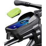 whale fall 2023 Hard Casing Bike Bag, Bike Accessories, Never Deform / Lighter / Waterproof, Bike Phone Holder Bike Phone Mount, 3D Hard Eva with 0.25mm Sensitive TPU Touch-Screen, with Rain Cover for Phones under 6.9''