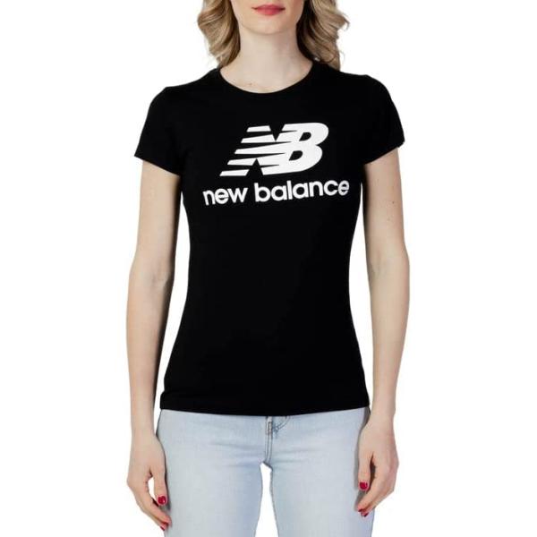 New Balance Women's Nb Essentials Stacked Logo Short Sleeve 19