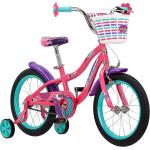 Schwinn Jasmine Girls Bike with Training Wheels, 16-Inch Wheels, Multiple Colors