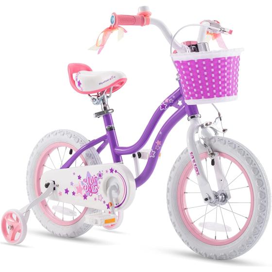 RoyalBaby Stargirl Kids Bike Girls 12 14 16 18 20 Inch Children's Bicycle with Basket for Age 3-12 Years