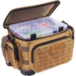 Plano Guide Series 3600 Tackle Bag, Medium, Beige 1680 Denier Fabric with Waterproof Base, Includes 5 Stowaway Utility Boxes, Premium Fishing Storage for Baits & Lures